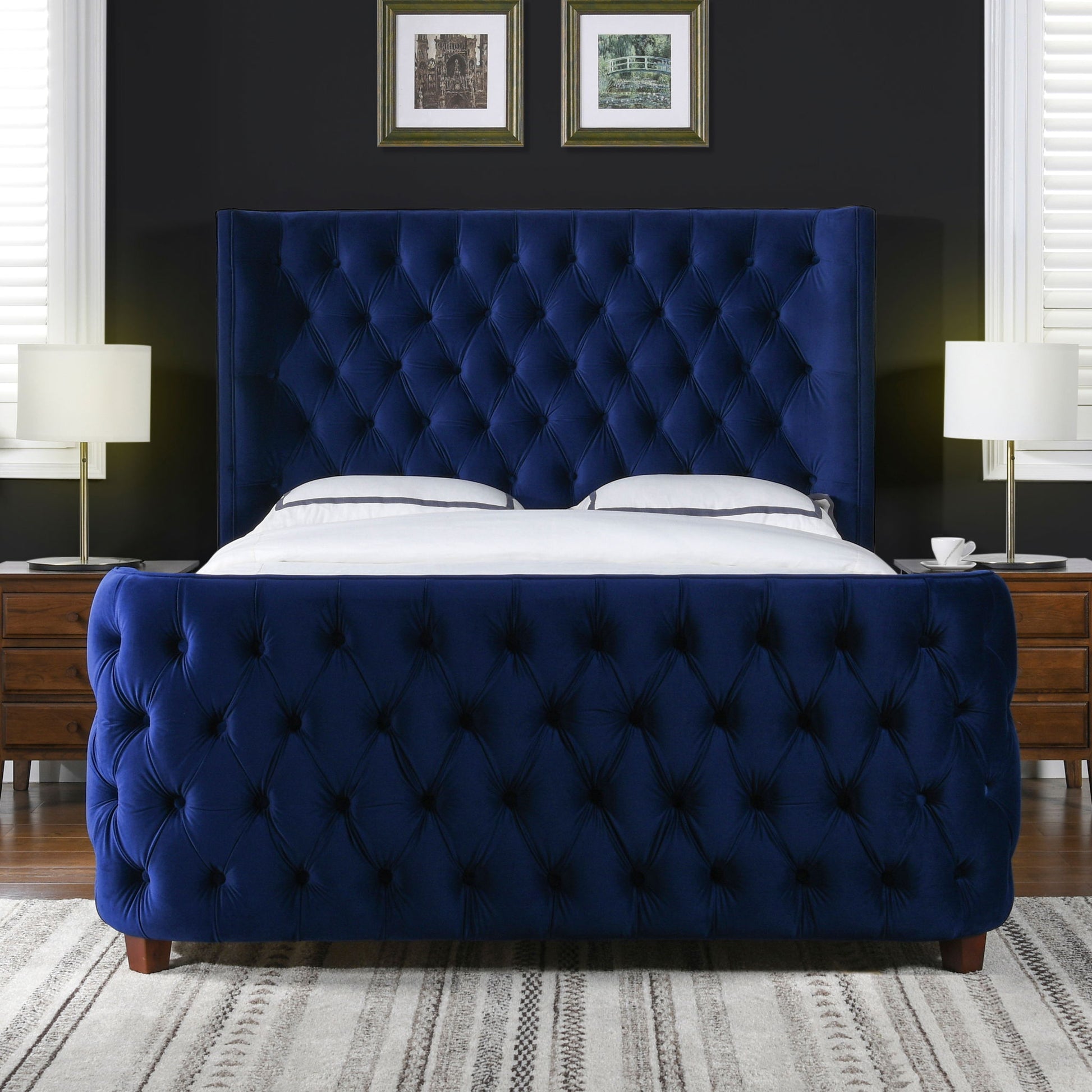 Brooklyn - Tufted Panel Bed Headboard And Footboard Set - The Sleep Loft - Online Mattress Showroom NYC