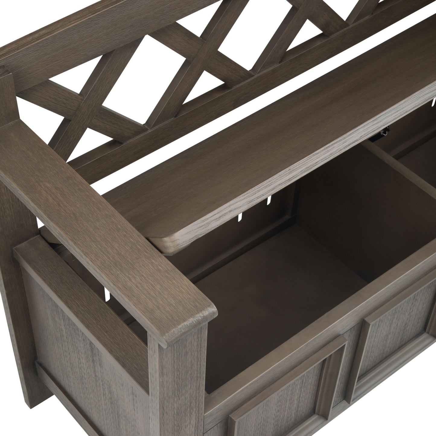 Amherst - Handcrafted Entryway Storage Bench - The Sleep Loft - Online Mattress Showroom NYC