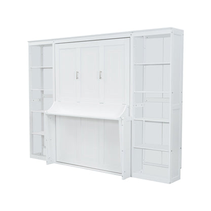 Murphy Bed With Desk And Bookshelf - The Sleep Loft - Online Mattress Showroom NYC
