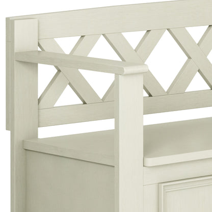 Amherst - Handcrafted Entryway Storage Bench - The Sleep Loft - Online Mattress Showroom NYC