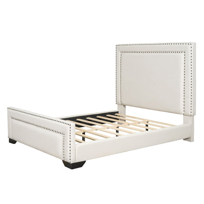 Upholstered Bed With Slats Support, No Box Spring Needed - The Sleep Loft - Online Mattress Showroom NYC