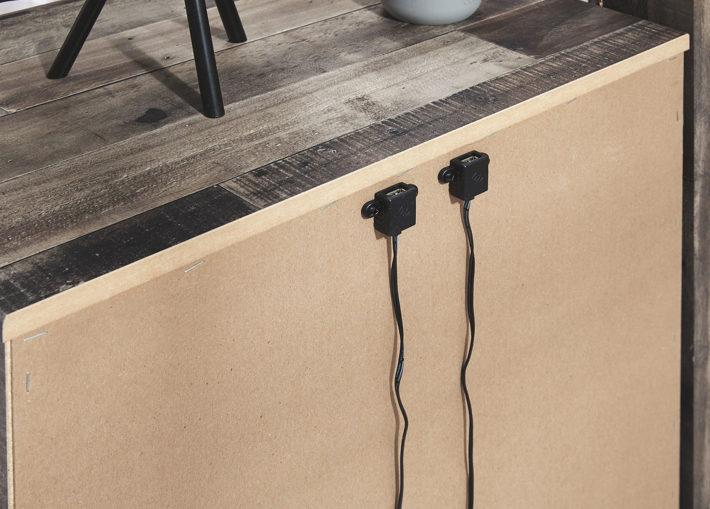 Derekson - Two Drawer Night Stand - Multi Gray - The Sleep Loft - Online Mattress Showroom NYC