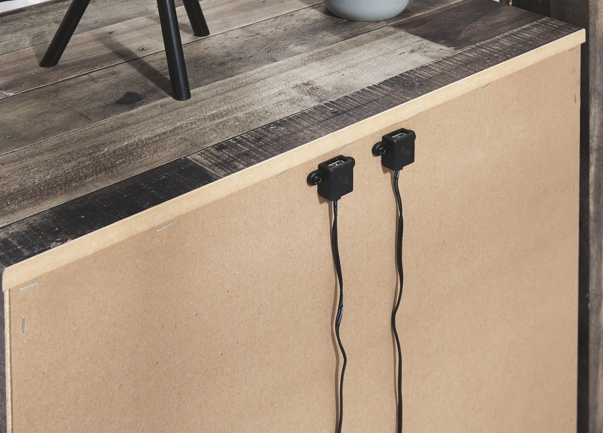 Derekson - Two Drawer Night Stand - Multi Gray - The Sleep Loft - Online Mattress Showroom NYC