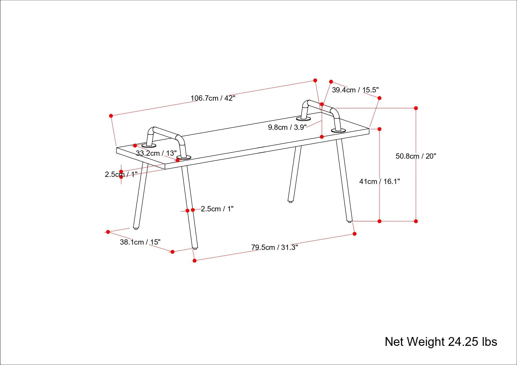 Berkeley - Entryway Bench - The Sleep Loft - Online Mattress Showroom NYC