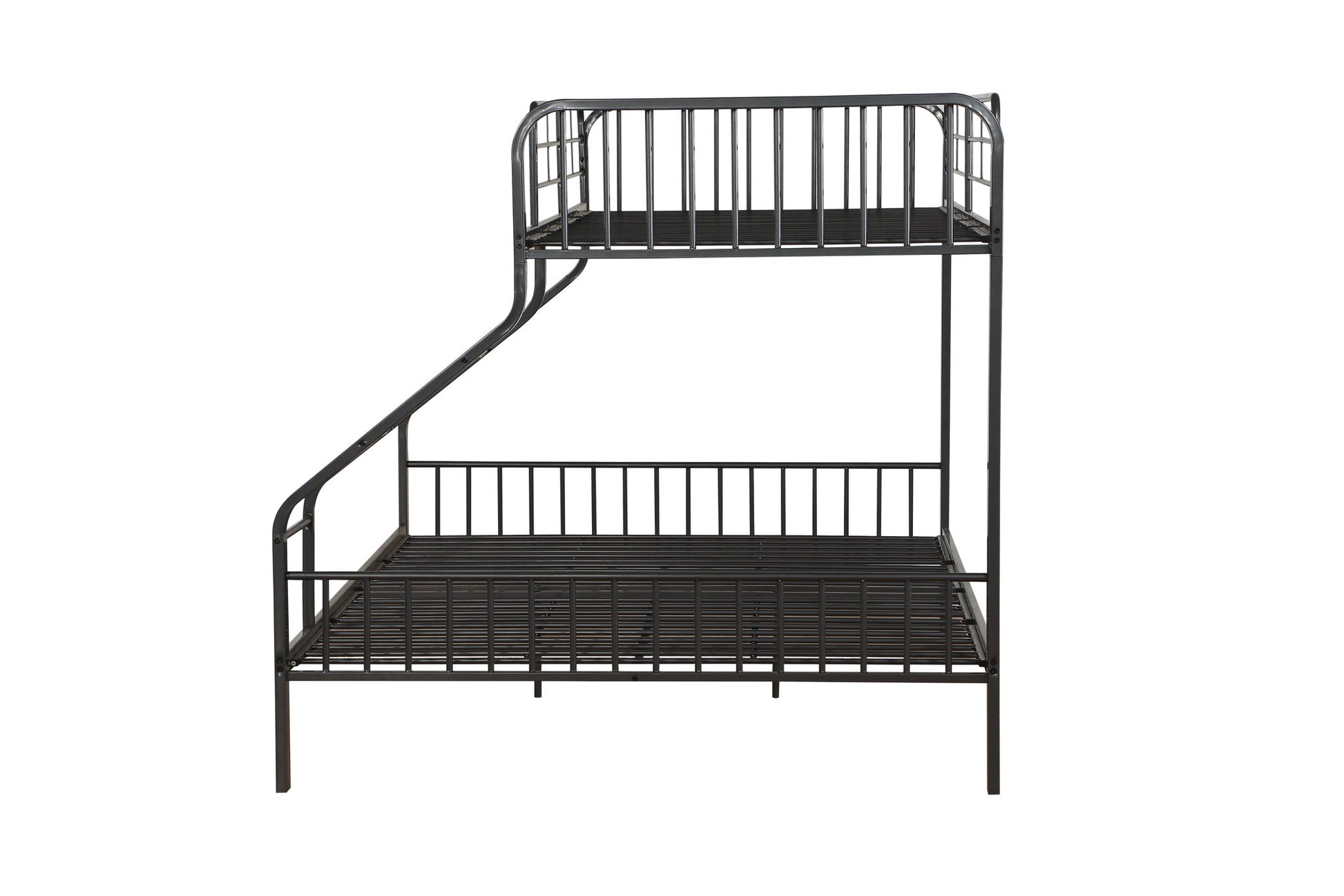 Caius - Twin Long Queen Bunk Bed - Gun - The Sleep Loft - Online Mattress Showroom NYC