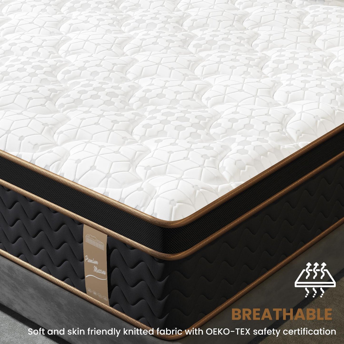 Plush Hybrid Mattresses With Gel Memory Foam, Individual Pocket Spring Motion Isolation Edge Support - The Sleep Loft - Online Mattress Showroom NYC