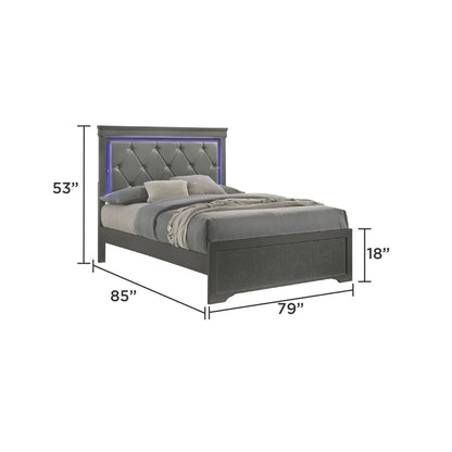 Blaze - Bed With LED Headboard - The Sleep Loft - Online Mattress Showroom NYC