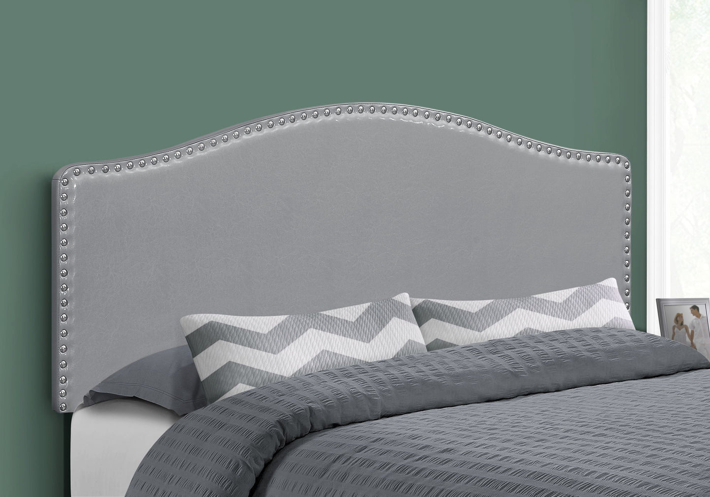 Queen Size, Bed Headboard Only, Upholstered, Transitional - Gray - The Sleep Loft - Online Mattress Showroom NYC