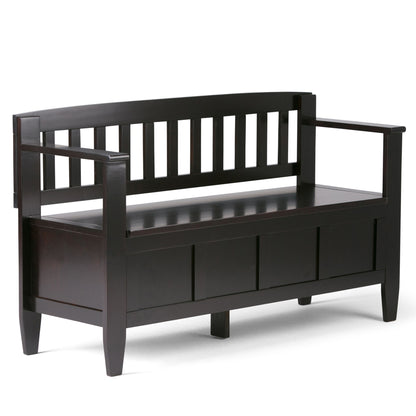Brooklyn - Handcrafted Entryway Storage Bench - The Sleep Loft - Online Mattress Showroom NYC
