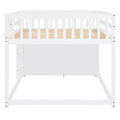 Bunk Bed With 4 Drawers And 3 Shelves - The Sleep Loft - Online Mattress Showroom NYC