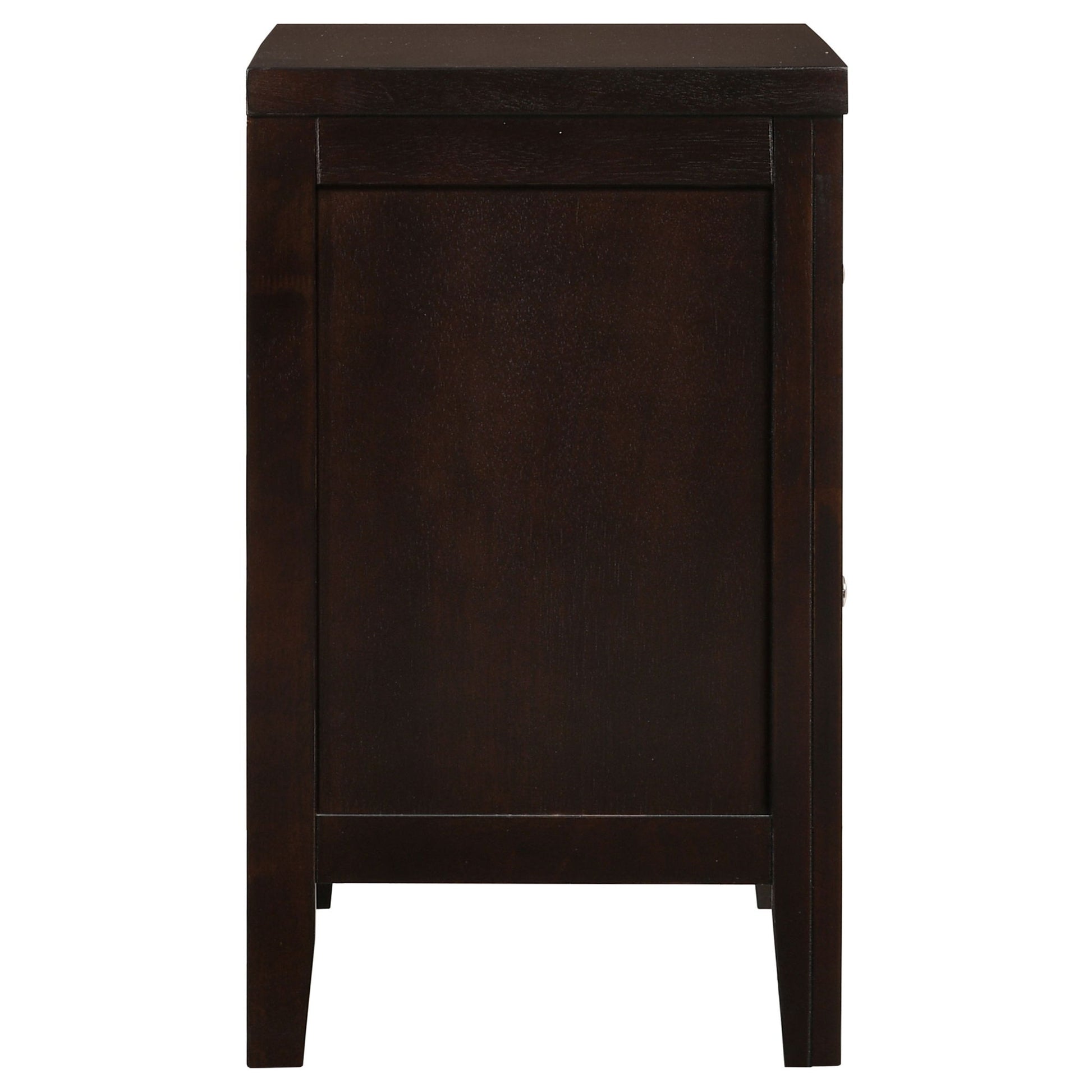 Garrett - 2 Drawer Nightstand - Cappuccino - The Sleep Loft - Online Mattress Showroom NYC