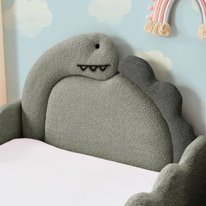 Cute Dinosaur Shaped Bed With Safety Guardrail, Toddler Frame - The Sleep Loft - Online Mattress Showroom NYC