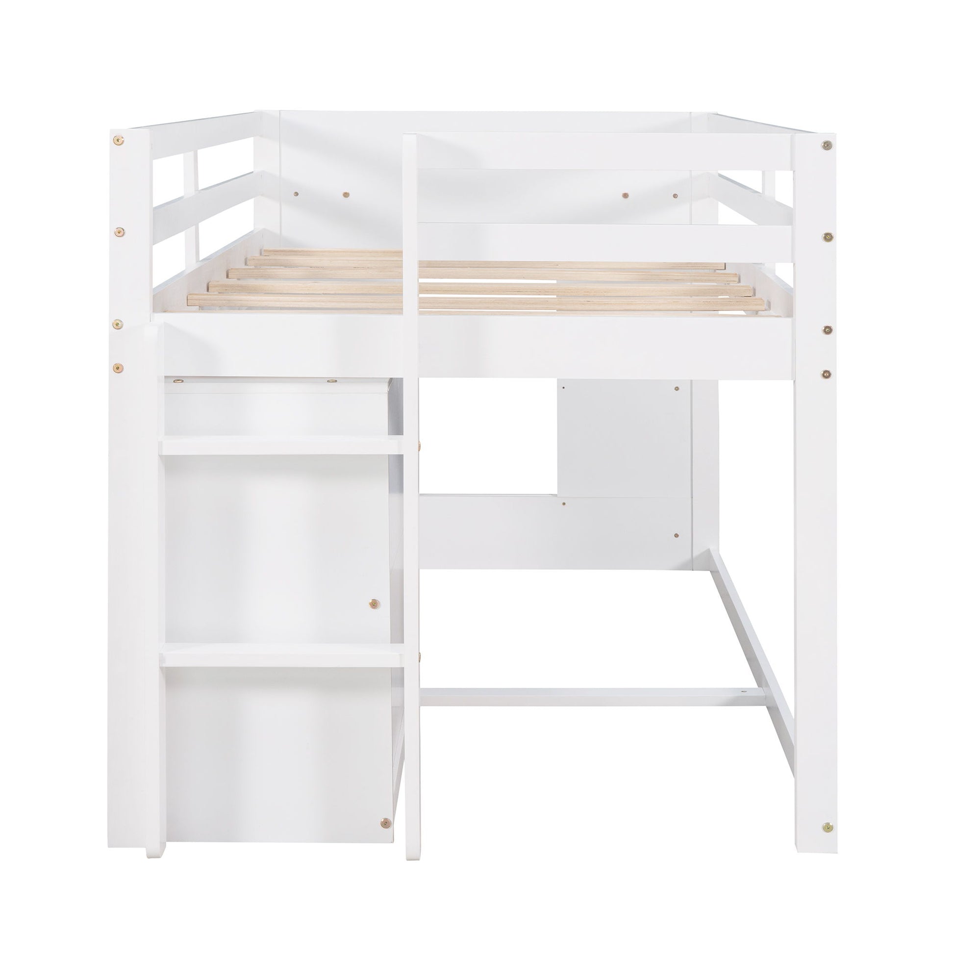Loft Bed With Cabinet And Shelf - The Sleep Loft - Online Mattress Showroom NYC