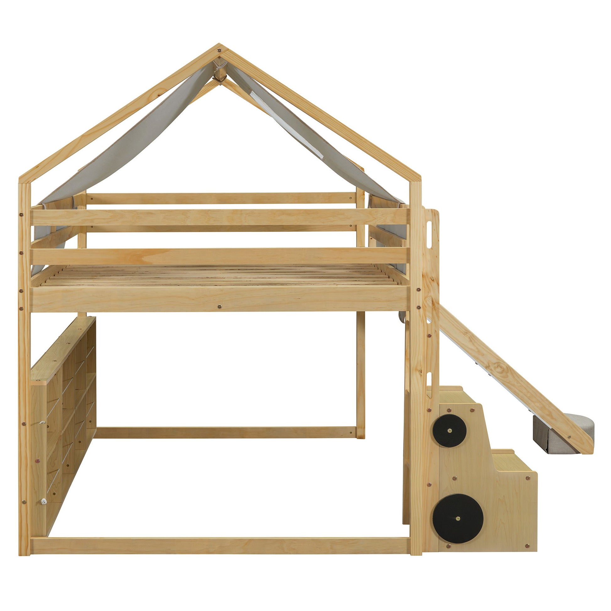Loft Bed With House Shaped Frame And Tent - The Sleep Loft - Online Mattress Showroom NYC
