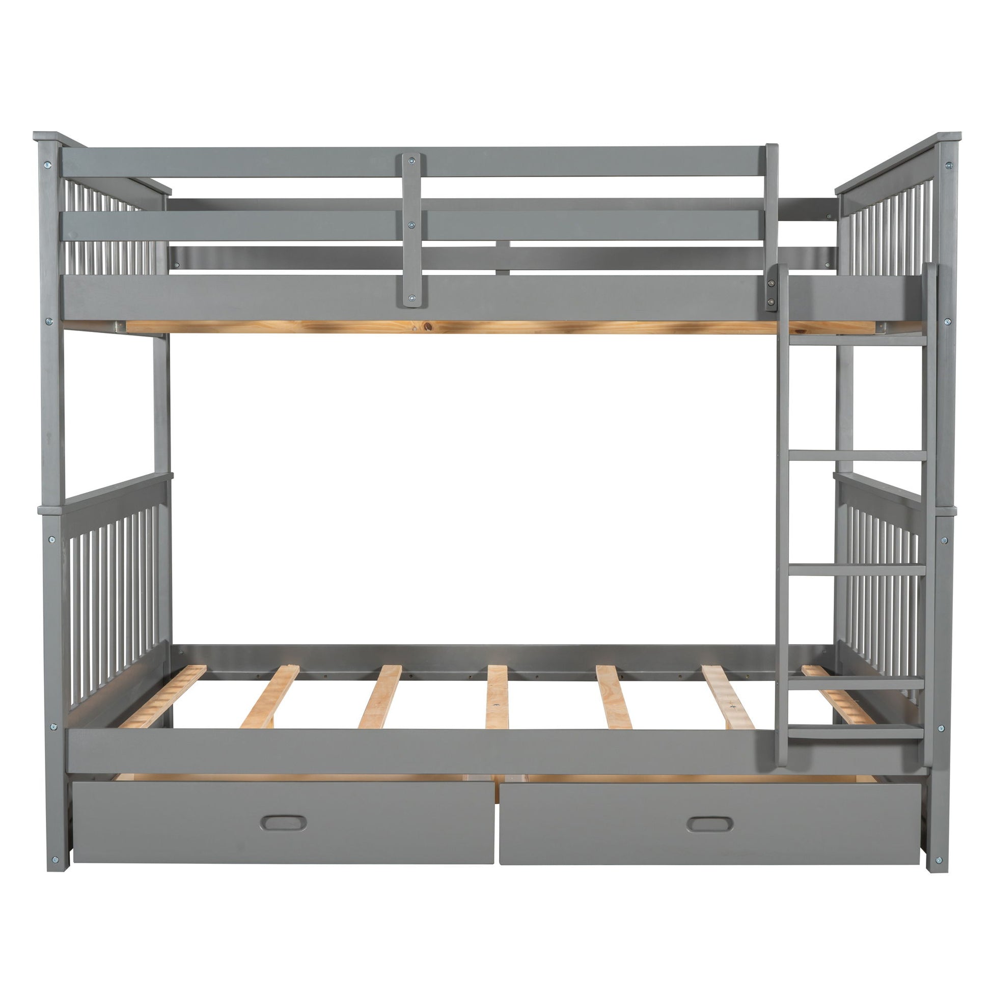 Bunk Bed With Ladders And 2 Storage Drawers - The Sleep Loft - Online Mattress Showroom NYC