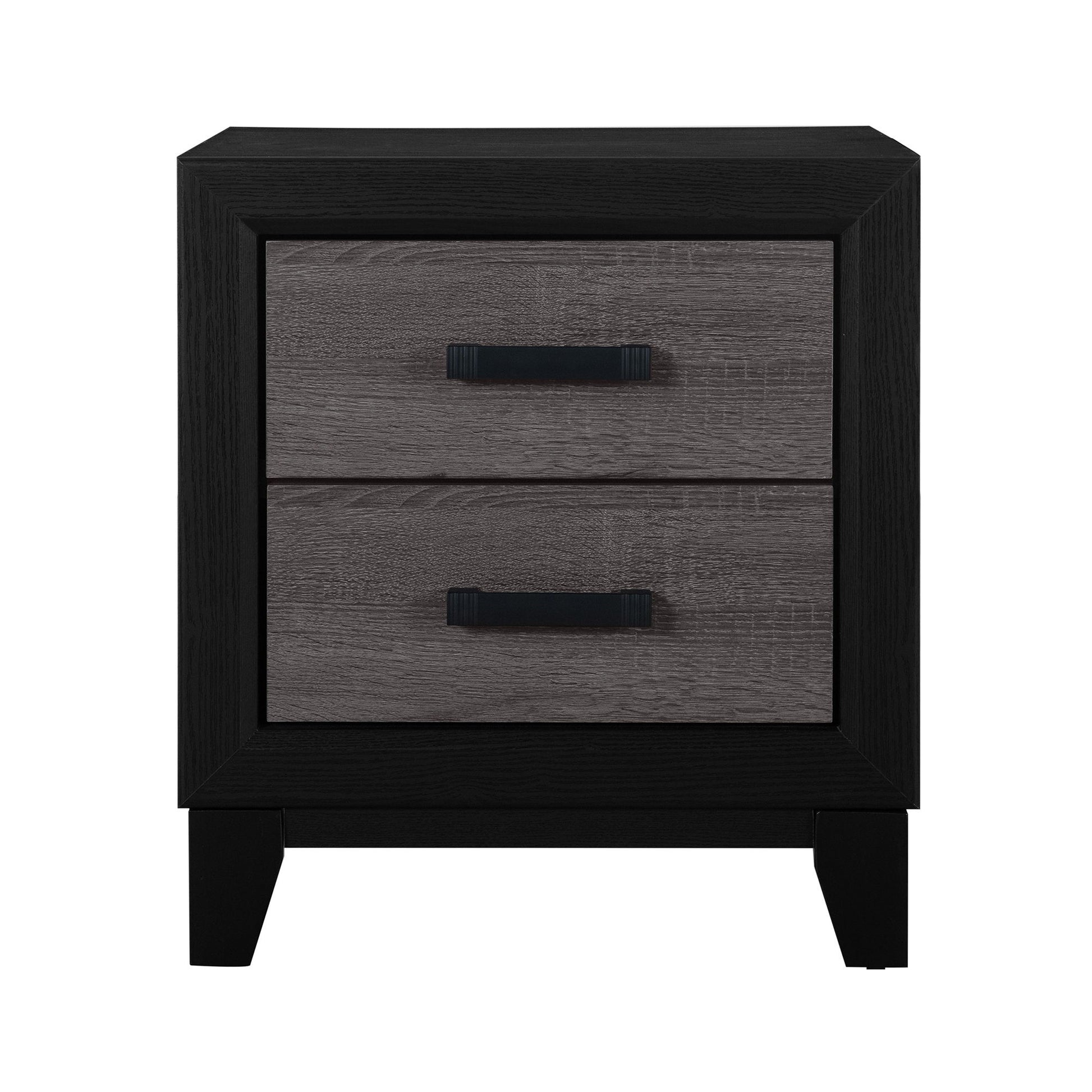 Soluto - Nightstand - Gray / Black - The Sleep Loft - Online Mattress Showroom NYC