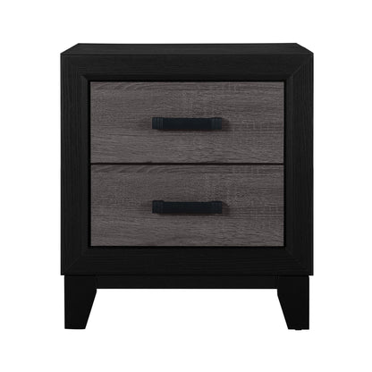 Soluto - Nightstand - Gray / Black - The Sleep Loft - Online Mattress Showroom NYC