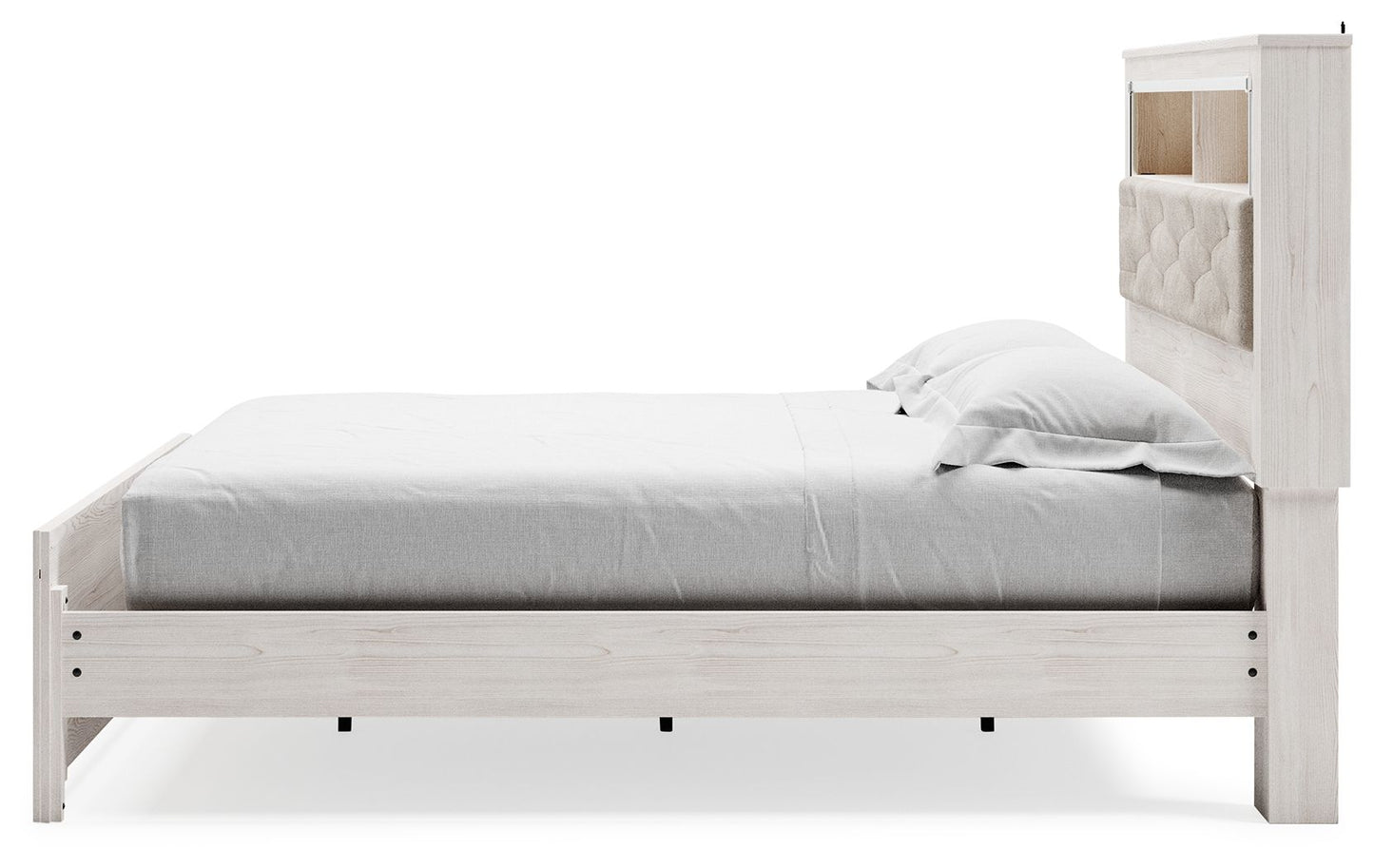 Altyra - King Bookcase Panel Bed - White - The Sleep Loft - Online Mattress Showroom NYC