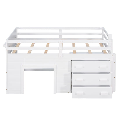 Loft Bed With Cabinet And Shelf - The Sleep Loft - Online Mattress Showroom NYC