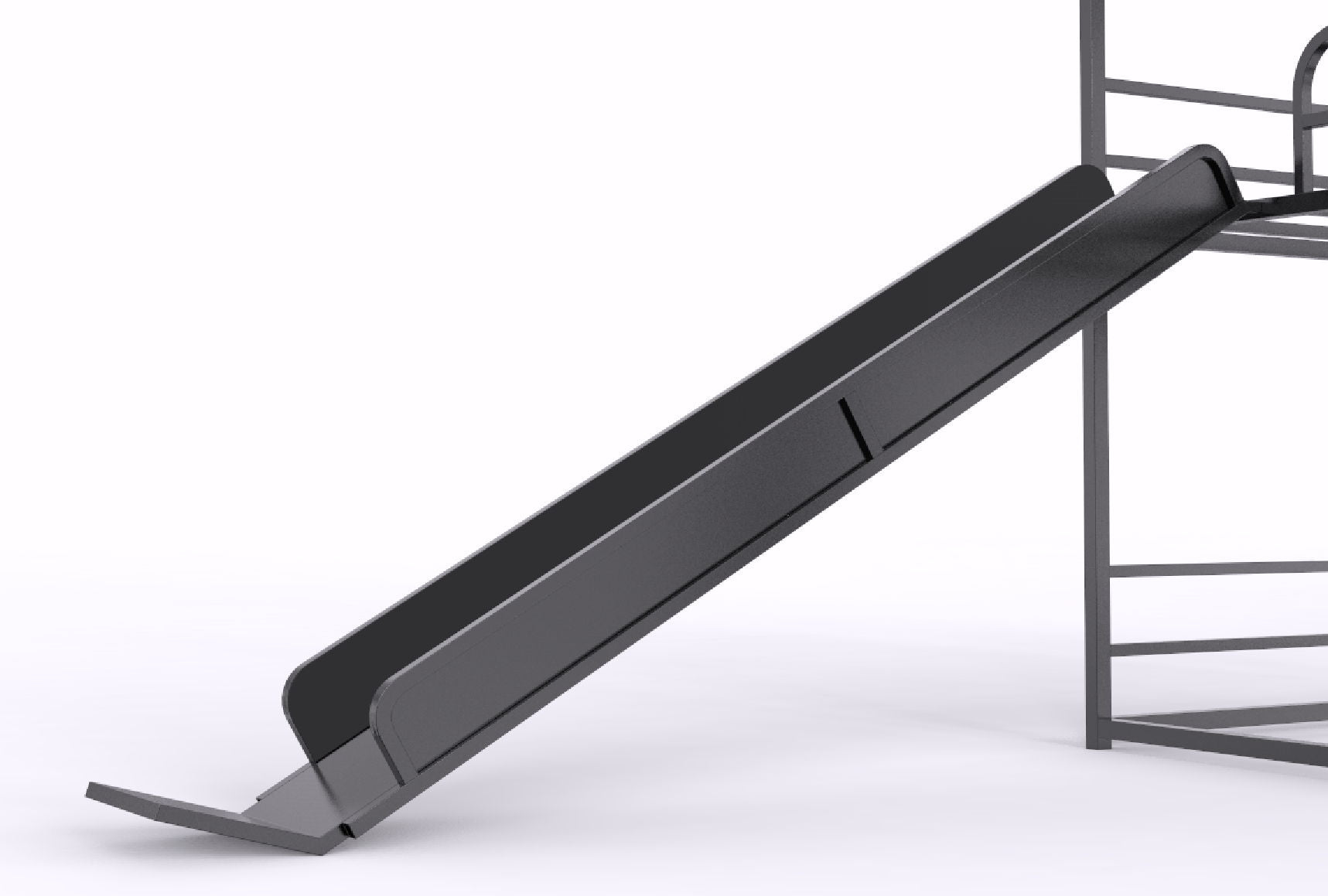Twin Size House Loft Bed With Slide And Ladder - Black - The Sleep Loft - Online Mattress Showroom NYC