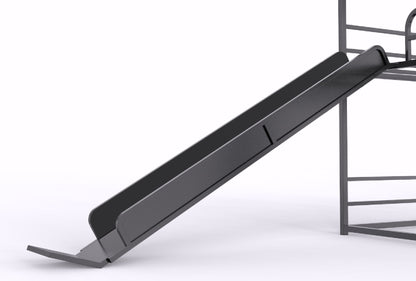 Twin Size House Loft Bed With Slide And Ladder - Black - The Sleep Loft - Online Mattress Showroom NYC