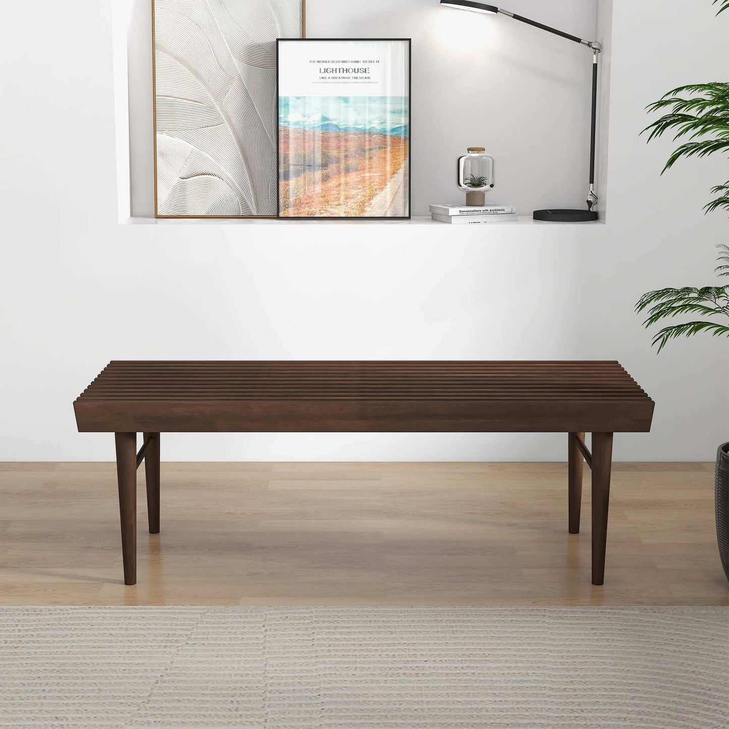 Mia - Bench - Dark Brown - The Sleep Loft - Online Mattress Showroom NYC
