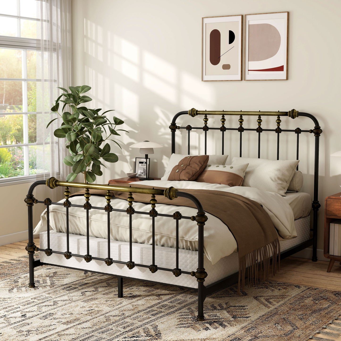 Transitional Style Bed With Accents - The Sleep Loft - Online Mattress Showroom NYC