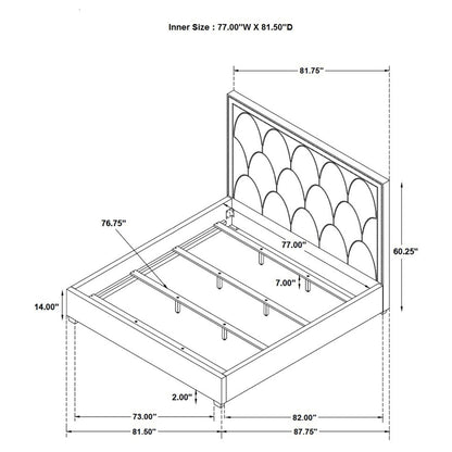 Maille - Panel Bed With Scalloped Headboard - The Sleep Loft - Online Mattress Showroom NYC