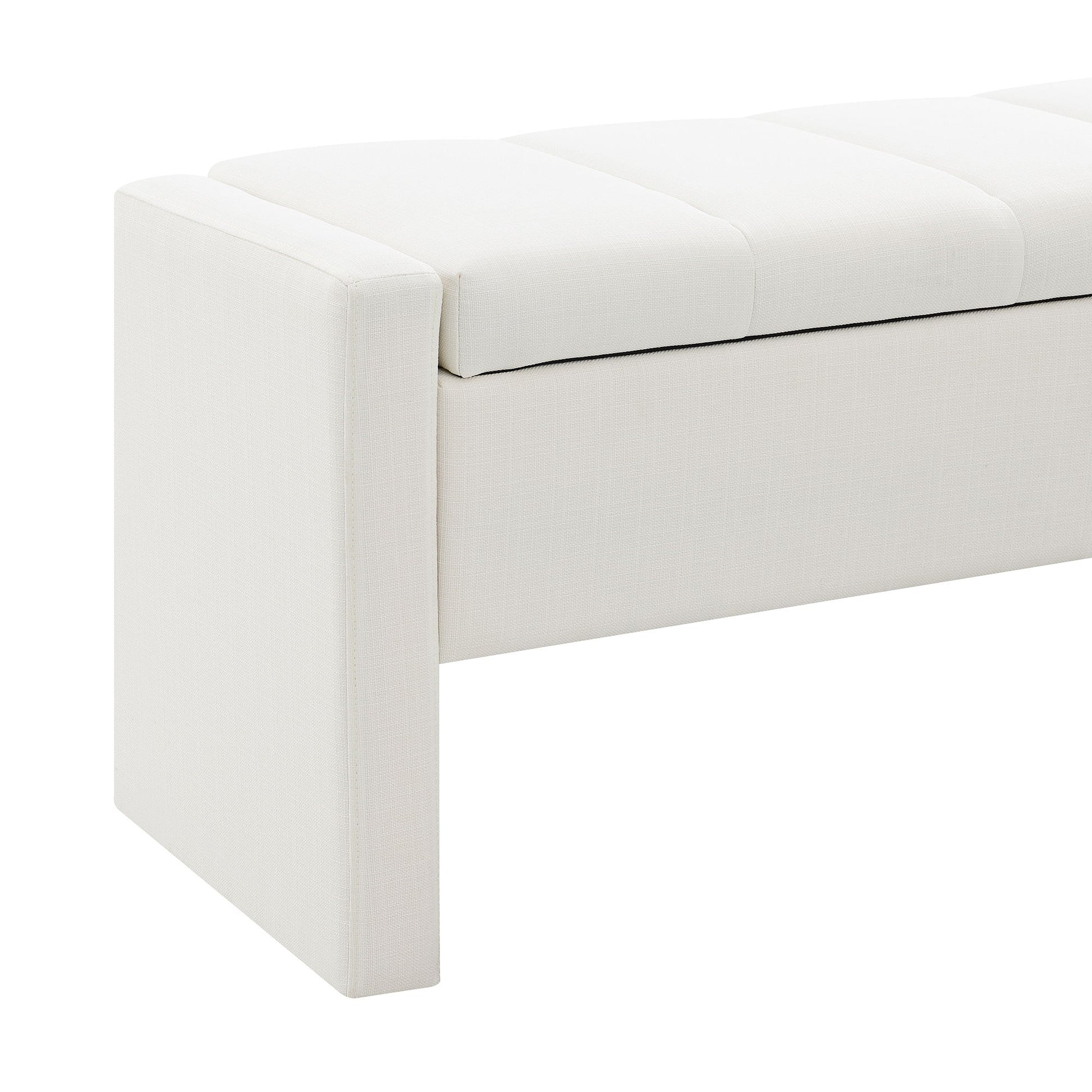 Modern Upholstered Large Bed End Bench With Storage - The Sleep Loft - Online Mattress Showroom NYC