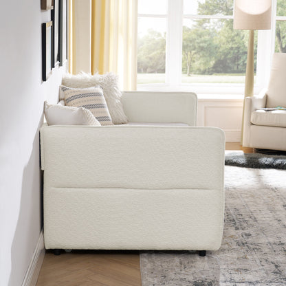 Upholstered Daybed With Pop Up Trundle - The Sleep Loft - Online Mattress Showroom NYC