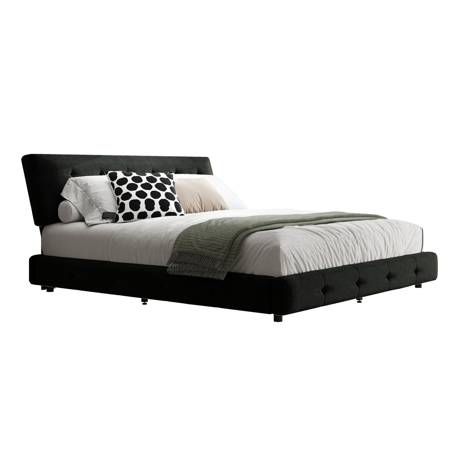 Tufted Headboard With Extra-Large Ultra-Soft Cloud Pillow Design - The Sleep Loft - Online Mattress Showroom NYC