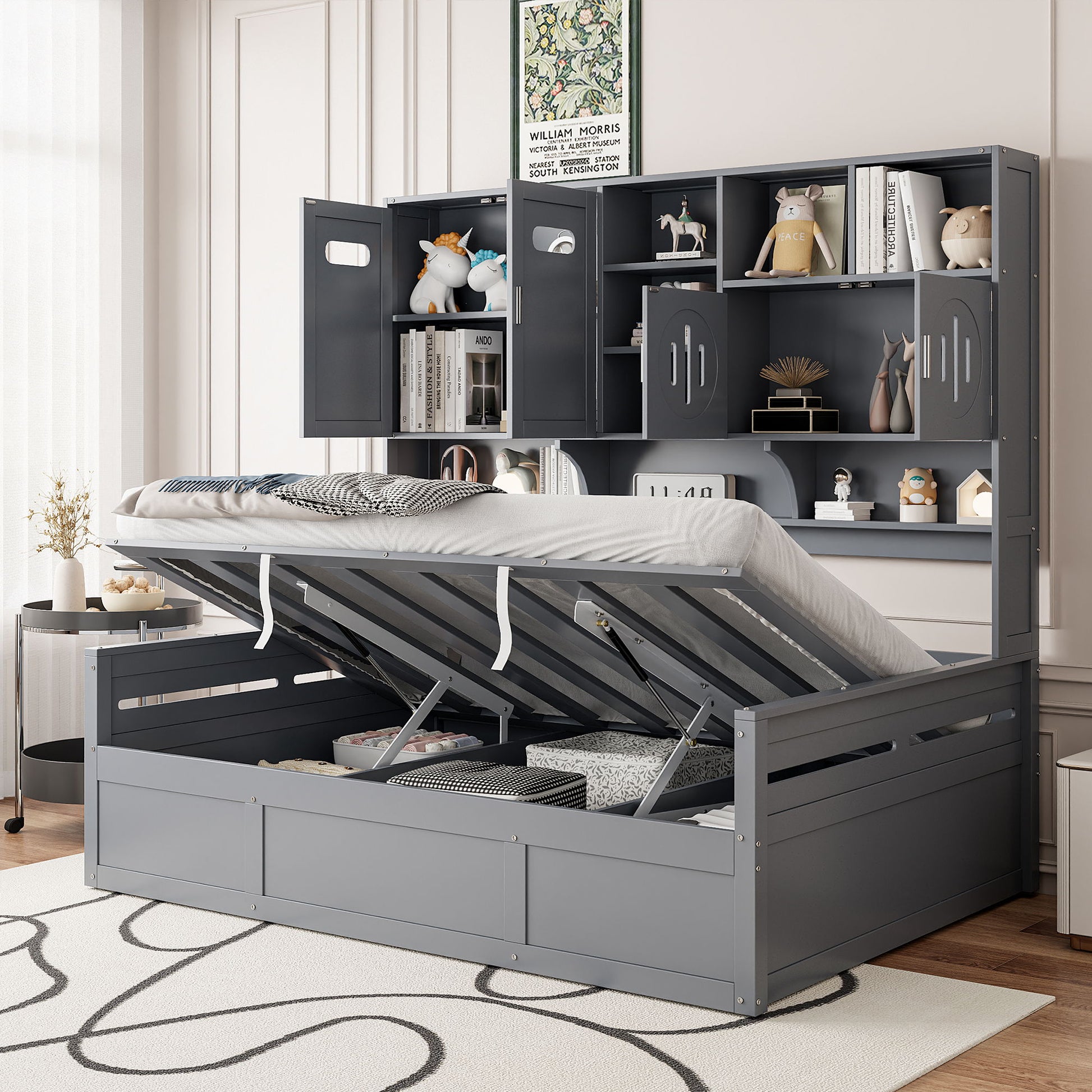 Daybed With All-In-One Cabinet And Shelf - The Sleep Loft - Online Mattress Showroom NYC