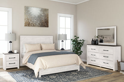 Gerridan - Two Drawer Night Stand - White / Gray - The Sleep Loft - Online Mattress Showroom NYC
