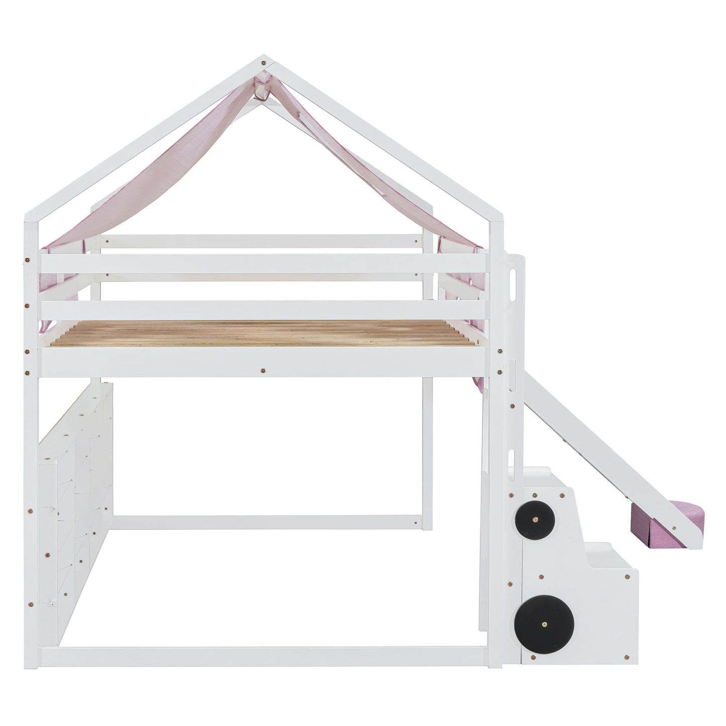 Loft Bed With House Shaped Frame And Tent - The Sleep Loft - Online Mattress Showroom NYC