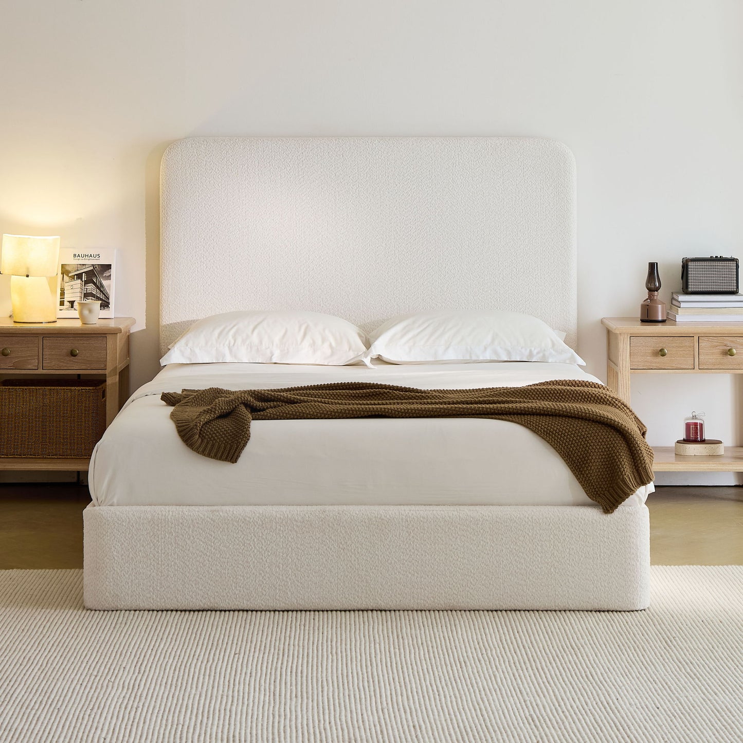 Canter - Tall Headboard Upholstered Bed - The Sleep Loft - Online Mattress Showroom NYC