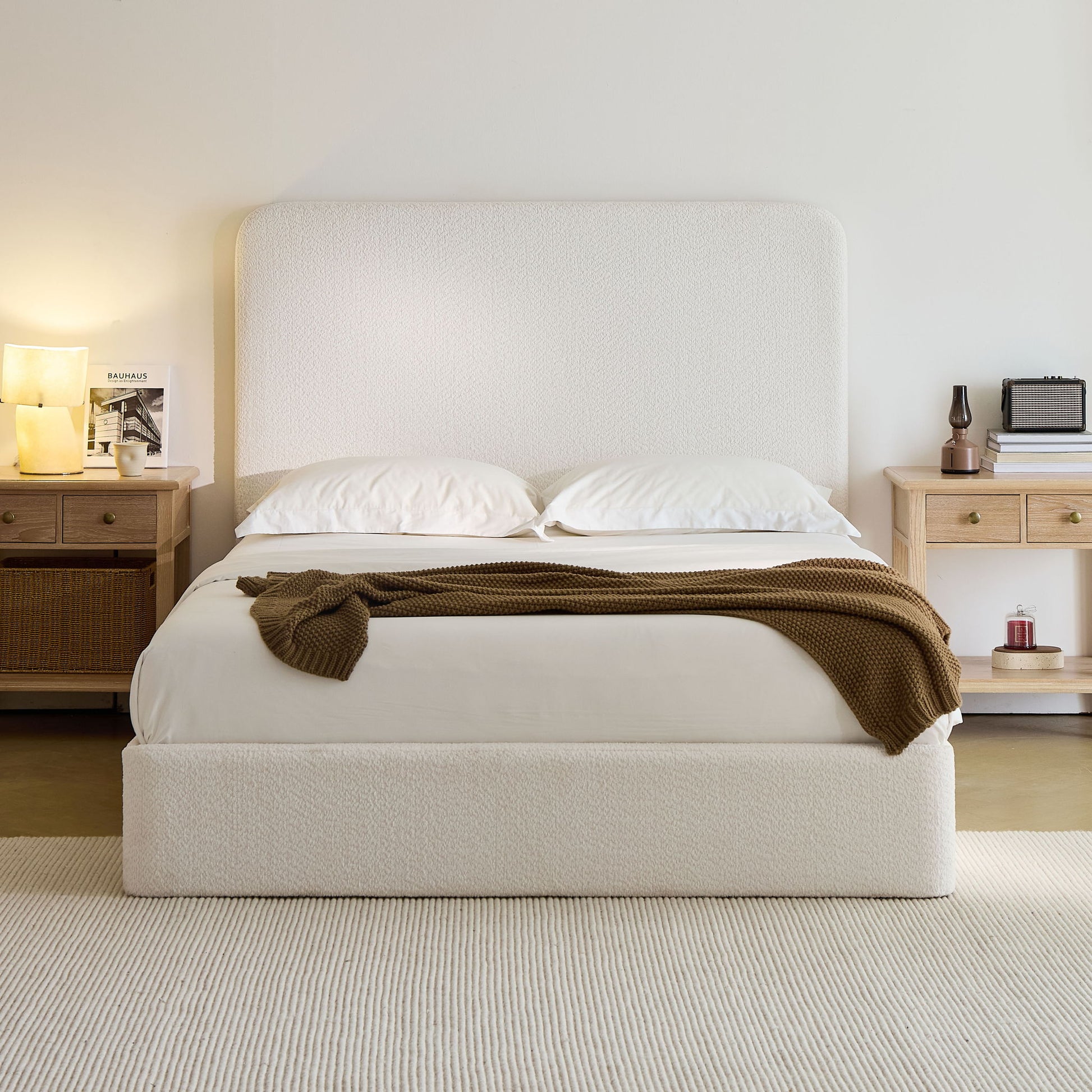 Canter - Tall Headboard Upholstered Bed - The Sleep Loft - Online Mattress Showroom NYC