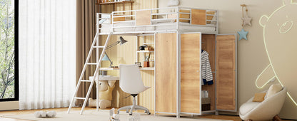 Loft Bed With L Shape Desk And Wardrobe - The Sleep Loft - Online Mattress Showroom NYC