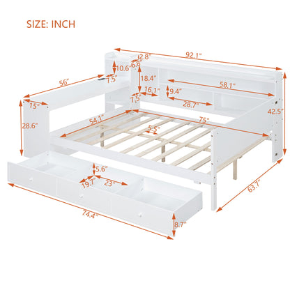 Daybed With 3 Drawers USB Ports And Desk - The Sleep Loft - Online Mattress Showroom NYC