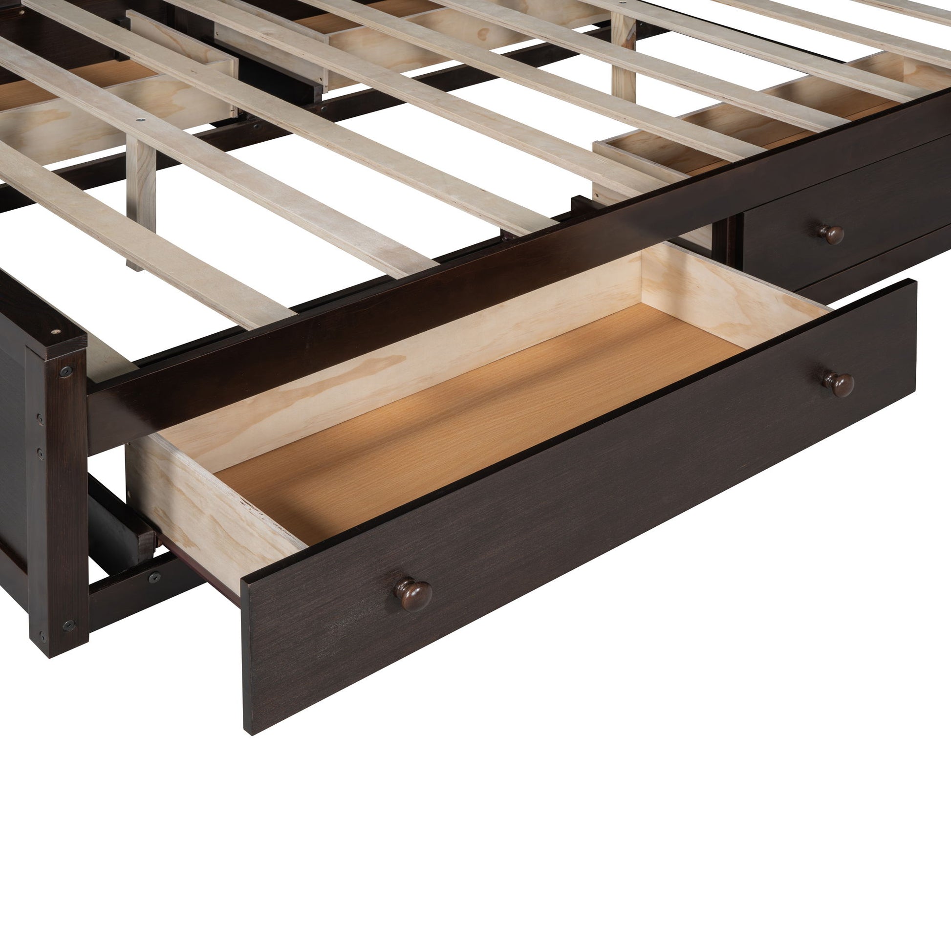 Bed With All In One Cabinet, Shelf And Sockets - The Sleep Loft - Online Mattress Showroom NYC