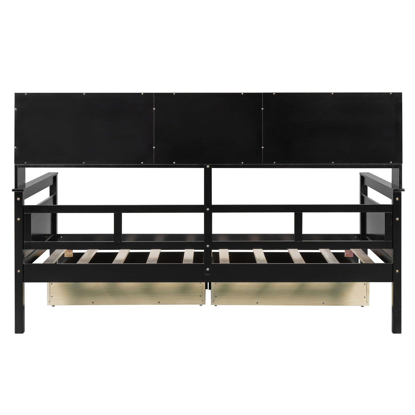 Daybed, Slat Support, With Bedside Shelves And 2 Drawers - The Sleep Loft - Online Mattress Showroom NYC