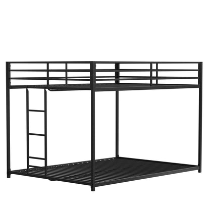 Adam - Full Over Full Bunk Bed - Black - The Sleep Loft - Online Mattress Showroom NYC