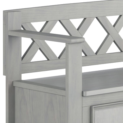Amherst - Handcrafted Entryway Storage Bench - The Sleep Loft - Online Mattress Showroom NYC
