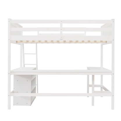Loft Bed With Shelves With Desk - The Sleep Loft - Online Mattress Showroom NYC