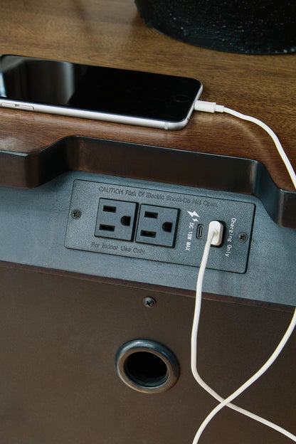 Frantanna - Three Drawer Night Stand - Brown - The Sleep Loft - Online Mattress Showroom NYC