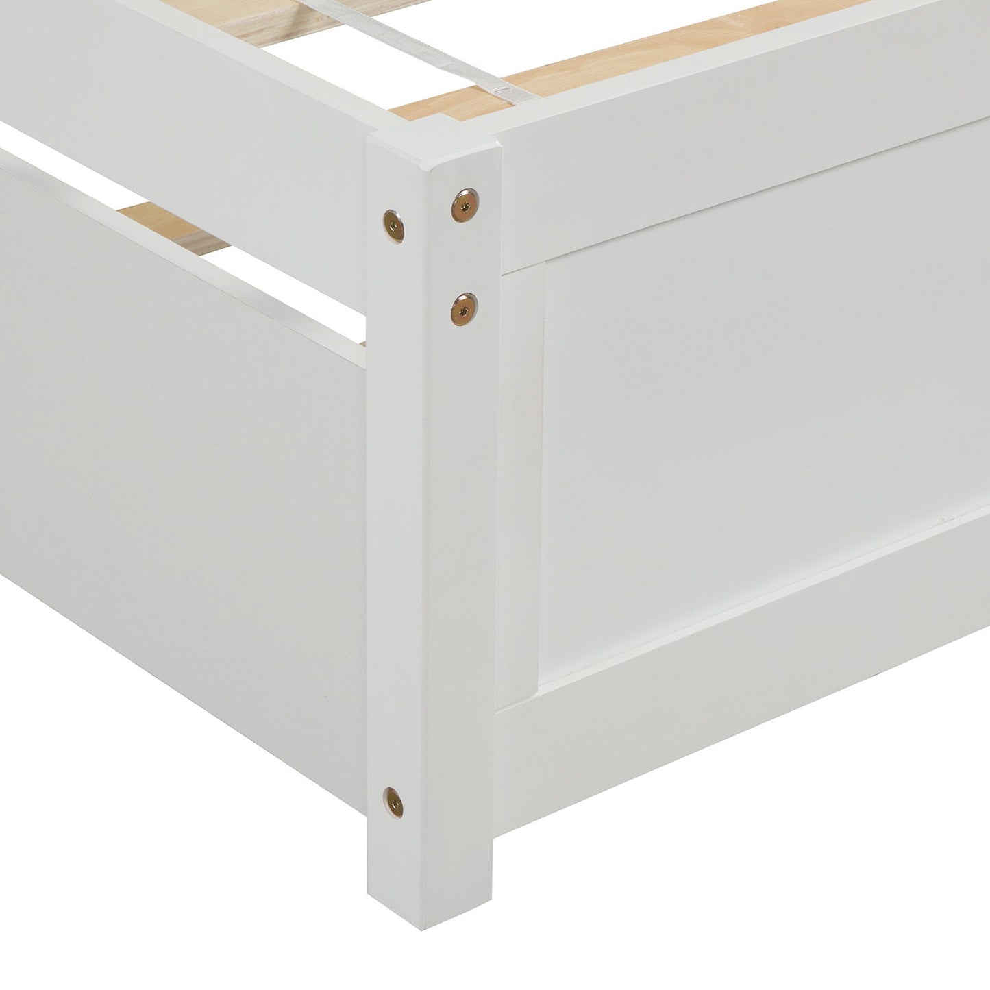 Platform Bed Wood Bed Frame With Trundle - The Sleep Loft - Online Mattress Showroom NYC