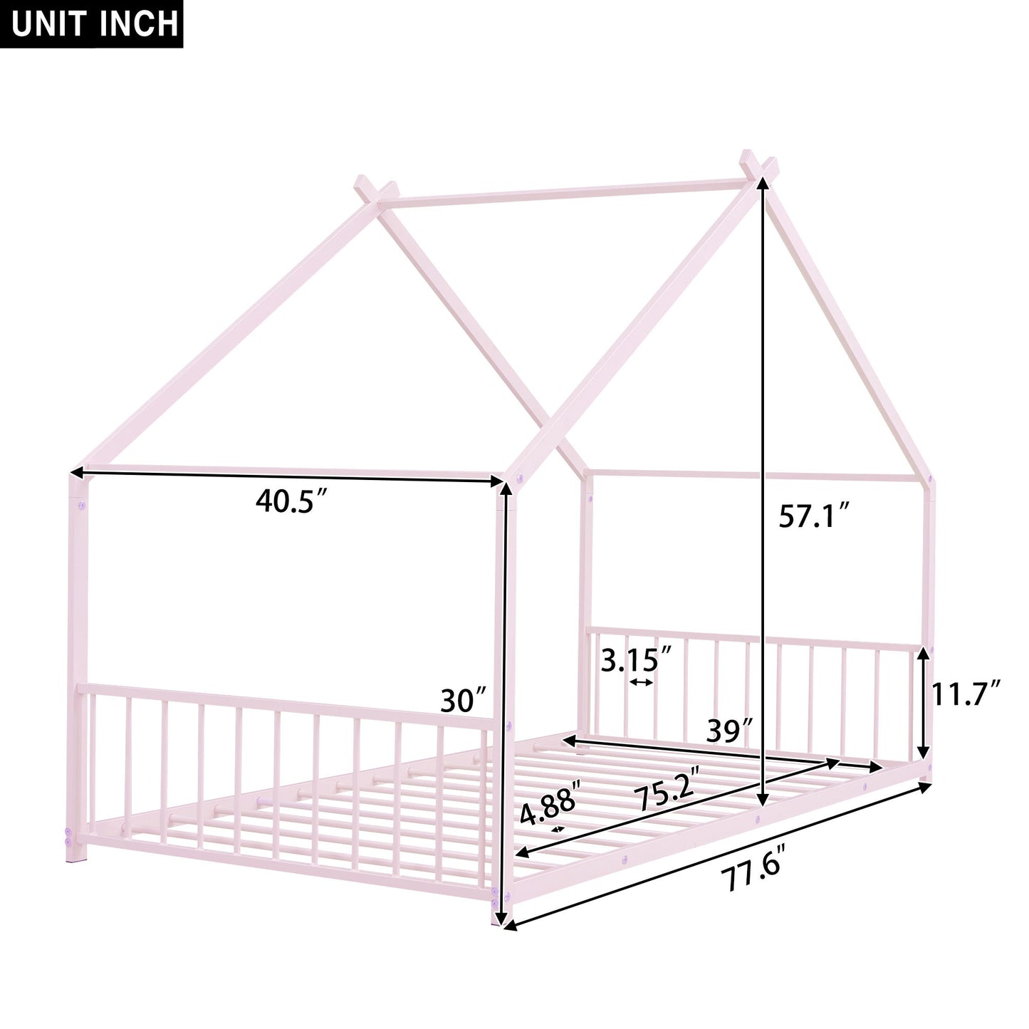 Metal House Bed - The Sleep Loft - Online Mattress Showroom NYC