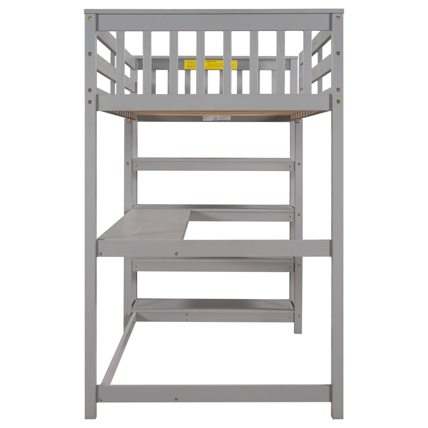 Loft Bed With Storage Shelves And Under Bed Desk - The Sleep Loft - Online Mattress Showroom NYC