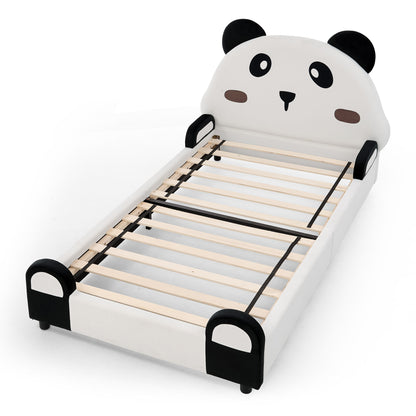 Twin Size Cute Panda Shaped Kids Bed - White / Black - The Sleep Loft - Online Mattress Showroom NYC