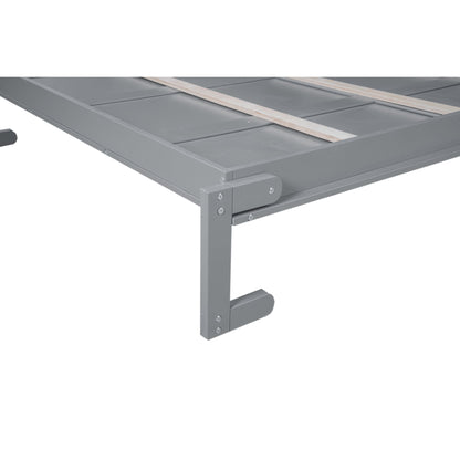 Wall Murphy Bed With Shelves And LED Lights - The Sleep Loft - Online Mattress Showroom NYC