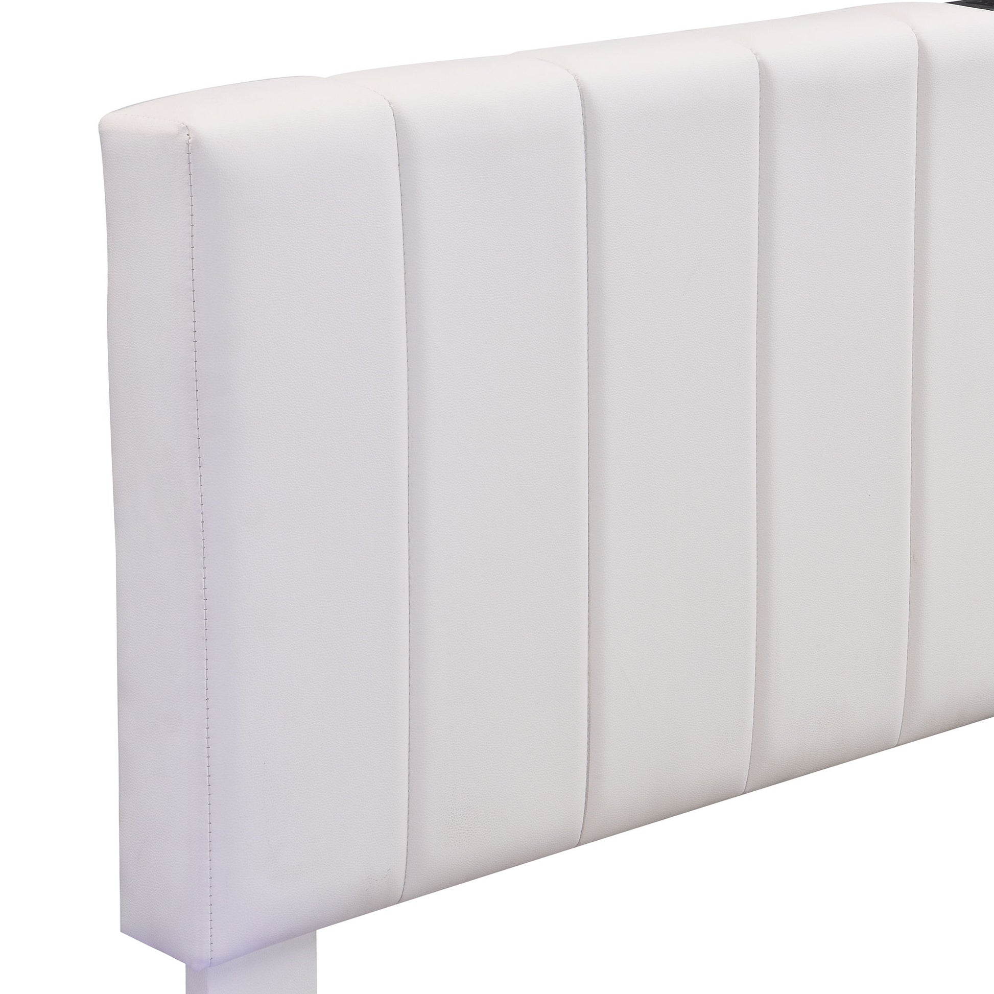 Upholstered Bed With Hydraulic Storage System And LED Light, With Sockets And USB Ports - The Sleep Loft - Online Mattress Showroom NYC